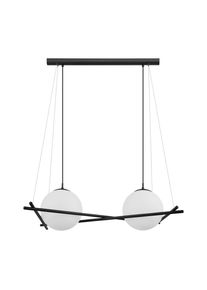 hofstein EGLO SALVEZINAS H&auml;ngeleuchte Schwarz, 2-flammig