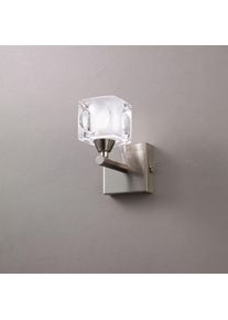 Mantra CUADRAX SATIN Wandleuchte Nickel-Matt, 1-flammig