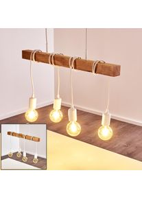 hofstein Barbengo Pendelleuchte Schwarz, 4-flammig