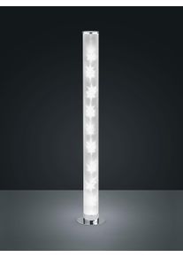 REALITY Rico Stehleuchte LED Chrom, 1-flammig, Fernbedienung, Farbwechsler