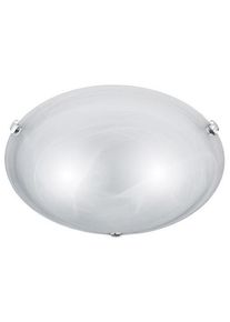 Trio Leuchten ADRIAN Deckenleuchte Nickel-Matt, Wei&szlig;, 2-flammig