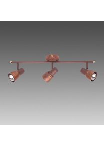 BRILLIANT LEUCHTEN Brilliant Lava Spotrohr Kupferfarben, 3-flammig