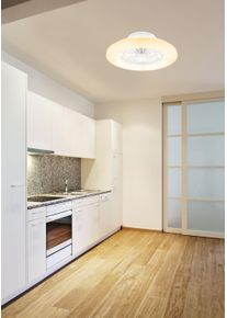 Globo TRAVO Deckenventilator LED Wei&szlig;, 1-flammig, Fernbedienung