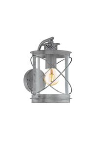 Eglo Leuchten Eglo HILBURN 1 Wandleuchte Dunkelbraun, Silber, 1-flammig