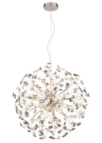 Globo Katrina Kronleuchter Chrom, 9-flammig