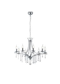 Trio Leuchten LUCERNA Krone Chrom, 8-flammig