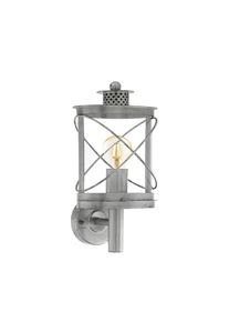 Eglo Leuchten Eglo HILBURN 1 Wandleuchte Dunkelbraun, Silber, 1-flammig