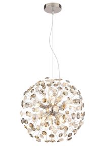 Globo Katrina Kronleuchter Chrom, 8-flammig