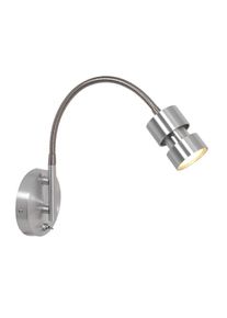 Steinhauer Nov&eacute; Wandleuchte Stahl geb&uuml;rstet, 1-flammig