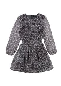 STACCATO, Filles Robe, gris clair / magenta / noir