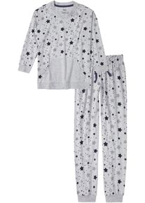 Pyjama aus Bio-Baumwolle in grau, Grösse 36/38 (S), bonprix