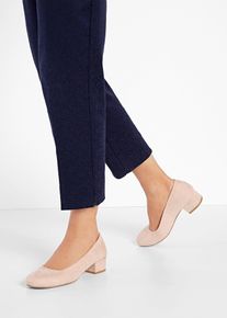 Pumps mit Blockabsatz in beige, Gr&ouml;sse 36, bonprix