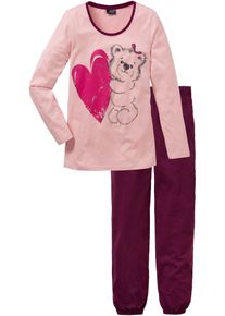 Pyjama mit Bio-Baumwolle in lila, Grösse 36/38 (S), 100% Baumwolle, bonprix