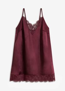 Satin Negligé mit Glanzeffekt in braun, Grösse 44/46 (L), bonprix