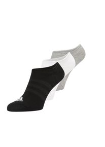 adidas Performance Sportsocken 'Thin and Light No-Show 3 Pairs' Herren, graumeliert / schwarz / weiß, Größe 40/42