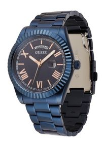 Guess, Hommes Montre à affichage analogique, bleu marine