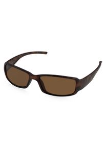 Fielmann G 2100 SUN CL | Occhiali da sole unisex| Quadrato | Montatura: Policarbonato avana opaca | Colore del vetro: marrone