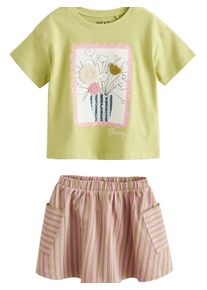 next, Filles Set, vert / rose