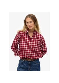 Superdry , Damen , Karobluse &raquo;CHECK FLANNEL BOYFRIEND SHIRT&laquo; , Flanellhemd von Superdry