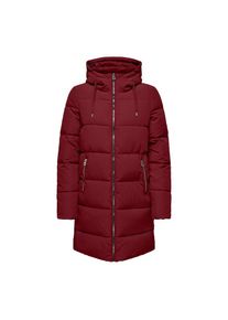 Only , Steppmantel »ONLMANNY LONG PUFFER COAT OTW ZL« , rot , Mantel von Only