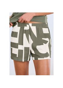 French Connection , Pyjamashorts, in gewebter Hemdenqualität , grün , Pyjamashorts mit abstraktem Muster
