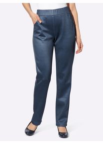 WITT Damen Thermohose mit Fleece gef&uuml;ttert, dunkelblau, Gr&ouml;&szlig;e 46, 95% Polyester, 5% Elasthan. R&uuml;ckenteil: 100% Polyester