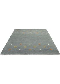 Theko Wollteppich »Gabbeh Motiv, Handweb Teppich, Tiermotiv, reine Wolle, handgewebt«, rechteckig, 14 mm Höhe, reine Wolle, handgewebt, Wohnzimmer,...