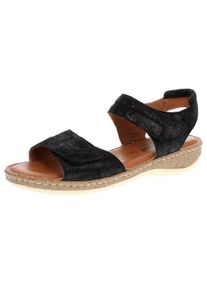 Reflexan Witt Damen Sandale aus Nubukleder, schwarz, Gr&ouml;&szlig;e 40, 100% Nubukleder