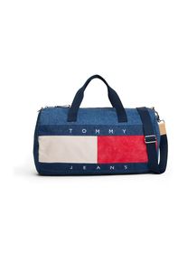 Tommy Jeans, Hommes Sac de voyage, beige / bleu denim / rouge / blanc