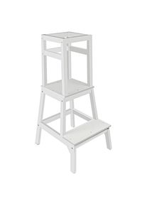 My Baby Lou Lernturm , Weiss , Holz , Kiefer , massiv , 50.4x91x42.3 cm , EN 71 , Baby- und Kinderm&ouml;bel, Babyzimmer, Kindersessel & Kindertische