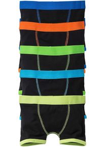 Boxershorts mit weicher Baumwolle (5er Pack) in schwarz, Grösse 92/98, 95% Baumwolle, bonprix