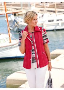 WITT Damen Weste mit Reissverschluss-Taschen, erdbeere, Gr&ouml;&szlig;e 36, 100% Polyester