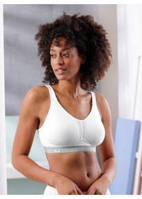 WITT Damen Sport-BH ohne B&uuml;gel, wei&szlig;, Gr&ouml;&szlig;e 115B, 76% Baumwolle, 17% Polyamid, 7% Elasthan