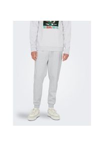 Only & Sons Only & Sons, Herren, ONLY & SONS Sweathose &raquo;ONSCERES SWEAT PANTS NOOS&laquo;, super light grau melange, M, N-Gr, Bequeme Sweathose von Only & Sons