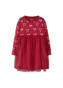 name it , Minikleid »NMFRI LS DRESS« , rot , Kurzes Weihnachts-Kleid von name it für Mädchen