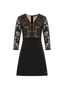 Laura Scott , Jerseykleid, für festliche Anlässe und Partys - NEUE KOLLEKTION , schwarz , Jerseykleid mit eleganter Spitze für einen festlichen Look