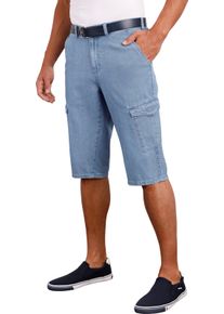Herren Jeansbermudas mit 6 Taschen blue-bleached