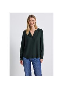 Street One , Langarmbluse, Sommerbluse, Tunika mit Split Neck und aus Viskose , Damenbluse von Street One