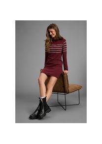 Laura Scott , Strickkleid, mit Streifen , rot , Strickkleid von Laura Scott