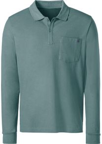 Catamaran Herren Langarm-Poloshirt jade