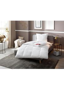 Ribeco Federbettdecke »extra prall«, extrawarm, Füllung 50% Daunen & 50% Federn, Bezug 100% Baumwolle, (1 St.), Federbeettdecke in 135x200 und 155x220...