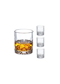 Whiskyglas »Set 4 Stück 300 ml« , farblos , Relaxdays