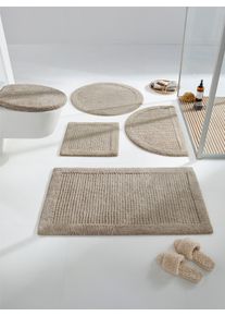 HEINE HOME Witt Badteppich, taupe, Gr&ouml;&szlig;e 45x50 cm - rechteckig, 100% Baumwolle