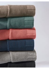 WITT Damen Pullunder im Strickmuster-Mix, rosenholz, Größe 40, 50% Baumwolle, 50% Polyacryl