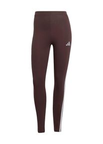 ADIDAS SPORTSWEAR, Femmes Pantalon de sport 'Essentials', chocolat / blanc