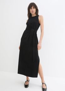 Maxikleid aus Baumwolle in schwarz, Gr&ouml;sse 48/50 (XL), 100% Baumwolle, bonprix