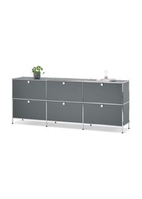 Tchibo - Buffet bas « Cn3 » avec 6 abattants - gris