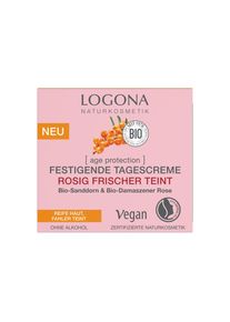 Logona , Tagescreme »rosig frisch 50 m« , rosa , Zertifizierte Naturkosmetik: Cruelty Free, Natrue, Vegan