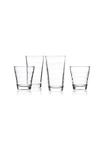 Glas »Onda 12 Stück«, (12 tlg.) , farblos , Leonardo