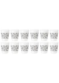 Glas »Kaffeetasse Sfere 21«, (12 tlg.) , weiss , Bormioli Rocco